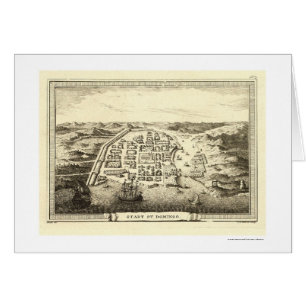 Dominicaanse Republiek Map door C.F. Fritzsch 1755