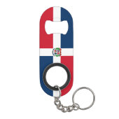 Dominicaanse Republiek Nationale Pride Patriottisc Mini Flessenopener (Achterkant)
