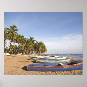 Dominicaanse Republiek, Noordkust, Nagua, strand Poster