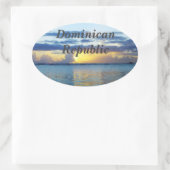Dominicaanse Republiek Ovale Sticker (Tas)
