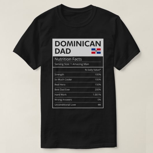 Dominicaanse Republiek Pap Dominicano Funny Herita T-shirt (Design voorkant)