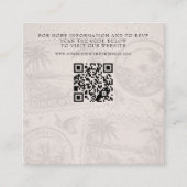 Dominicaanse Republiek Paspoort bruiloft QR Informatiekaartje (Voorkant)