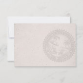 Dominicaanse Republiek Paspoort bruiloft RSVP Kaar (Achterkant)