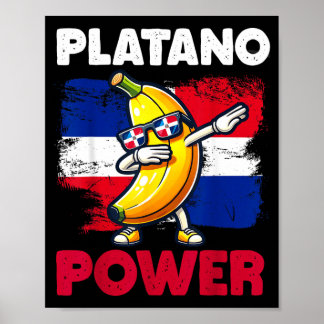 Dominicaanse Republiek Platano Power Vlag voor Kin Poster