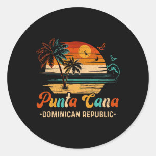 Dominicaanse Republiek Punta Cana Vakantie 2025 Ma Ronde Sticker