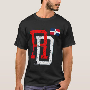 Dominicaanse Republiek Rode Vlag Pride Dominicaans T-shirt
