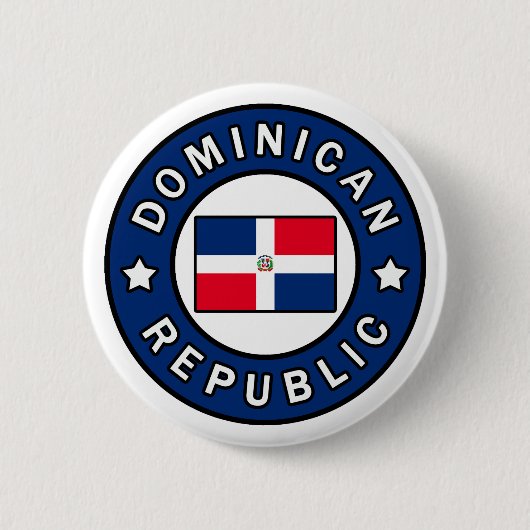 Dominicaanse Republiek Ronde Button 5,7 Cm (Voorkant)