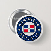 Dominicaanse Republiek Ronde Button 5,7 Cm (Voorkant /achterkant)