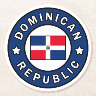 Dominicaanse Republiek Ronde Kartonnen Onderzetter
