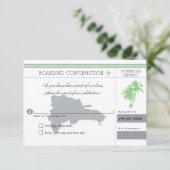 Dominicaanse Republiek RSVP palmboom (Staand voorkant)