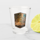 Dominicaanse Republiek Shot Glas (Voorkant)