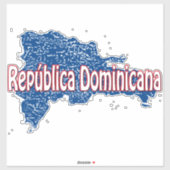 Dominicaanse Republiek Sticker (Vel)