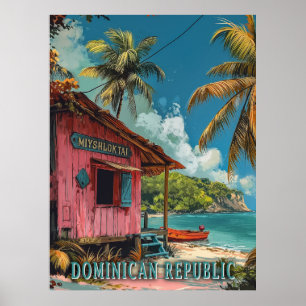  Dominicaanse Republiek Travel Art Poster