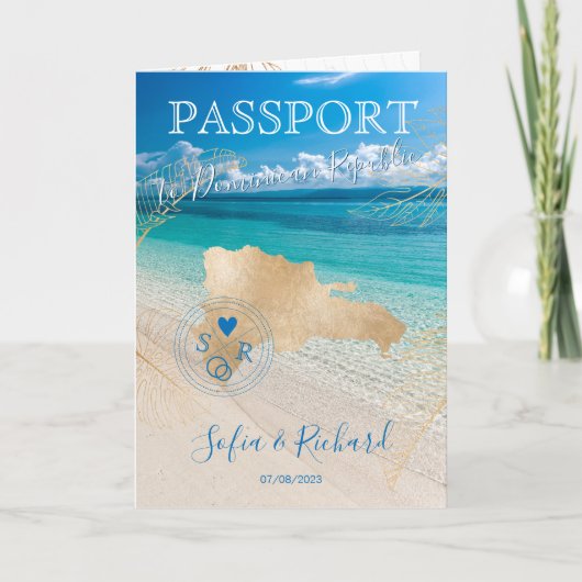 Dominicaanse Republiek trouwbestemming paspoort (Voorkant)