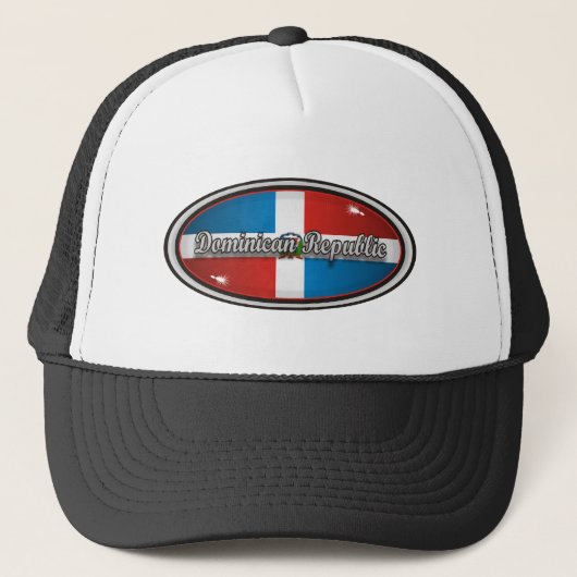 Dominicaanse Republiek Trucker Pet (Voorkant)