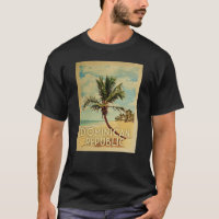 Dominicaanse Republiek Vintage Travel T-shirt Beac