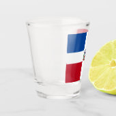 Dominicaanse Republiek vlag 01 Shot Glas (Links)