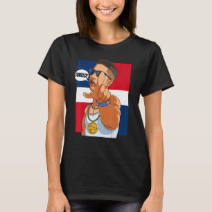 Dominicaanse Republiek vlag Dimelo Dominicano Hisp T-shirt