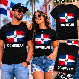 Dominicaanse Republiek Vlag Kwaststreek Dominicaan T-shirt