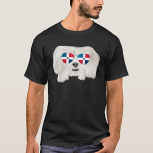 Dominicaanse Republiek Vlag Maltese Hond Zak T-shirt