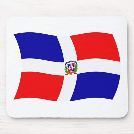 Dominicaanse Republiek Vlag Mousepad Muismat (Voorkant)