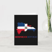 Dominicaanse Republiek Vlag Reis Souvenir Dominica Kaart (Voorkant)