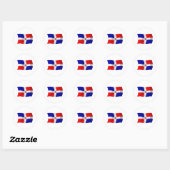 Dominicaanse Republiek Vlag Sticker (Vel)