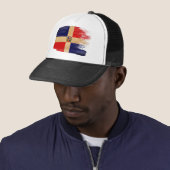Dominicaanse Republiek Vlag Trucker Hat Pet (In situ)