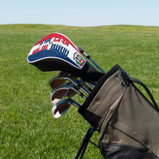 Dominicaanse Republiek - Vlag van een prachtig pat Golfheadcover (Insitu)