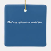 Dominicaanse Republiek wanneer ik hier ben thuis . Keramisch Ornament (Achterkant)