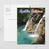 Dominicaanse Republiek Waterfall Briefkaart (Voorkant / Achterkant)