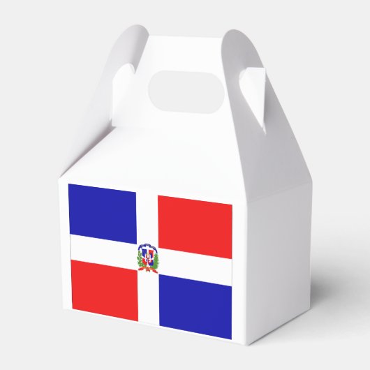 Dominicaanse vlag bedankdoosjes (Achterkant)