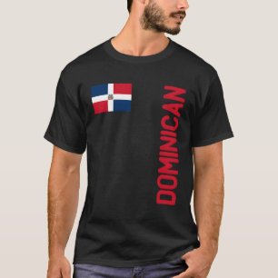 Dominicaanse vlag en Dominicaanse Republiek wortel T-shirt