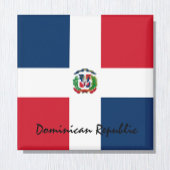 Dominicaanse vlag en Zuid-Amerika vakantie- en spo Magneet