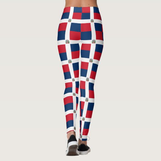 Dominicaanse vlag leggings (Achterkant)