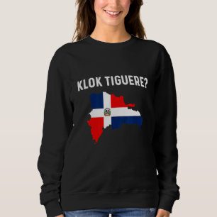 Dominicaanse Vlag Rd Dominicaanse Republiek Kaart Trui