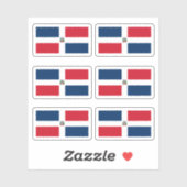 Dominicaanse vlag sticker (Vel)