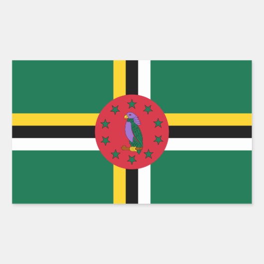 Dominicaanse vlag Stickers (Voorkant)