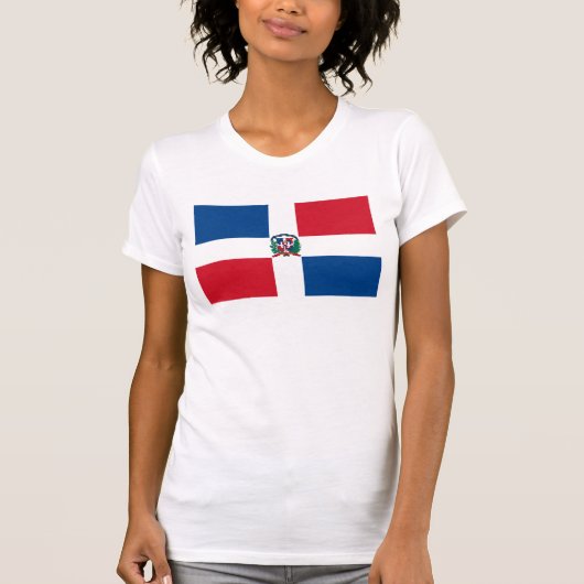 Dominicaanse vlag T-shirt (Voorkant)