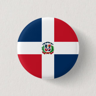 Dominicaanse Vlag, Vlag van Dominicaanse Republiek Ronde Button 3,2 Cm