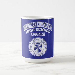 Dominican Commercial HS-embleem NY Alumni-mok Koffiemok
