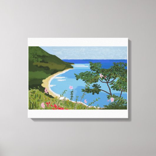 dominican landscape canvas afdruk (Voorkant)