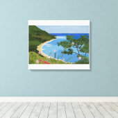 dominican landscape canvas afdruk (Insitu (Houten vloer))
