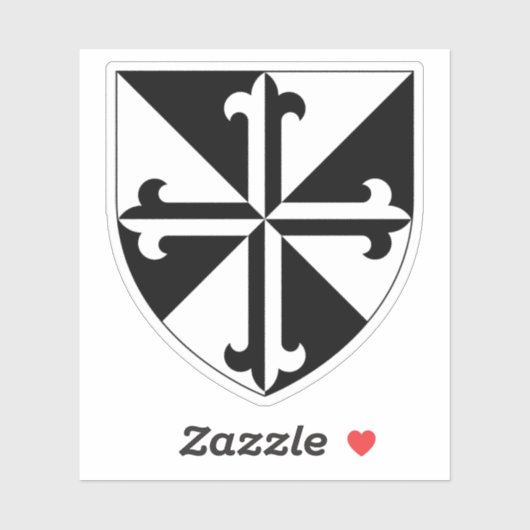 Dominican Order Shield Vinyl Sticker (Vel)