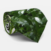 Dominican Rain Forest II Tropical Green Stropdas (Opgerold)