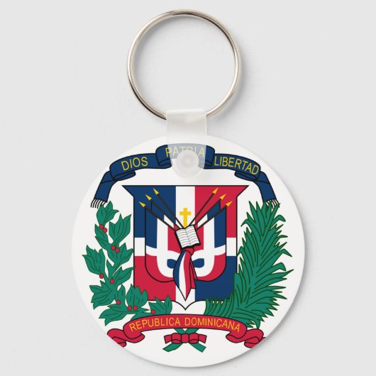 dominican republic emblem sleutelhanger (Voorkant)