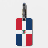Dominican Republic flag Bagagelabel (Achterkant verticaal)