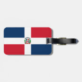 Dominican Republic flag Bagagelabel (Achterkant horizontaal)