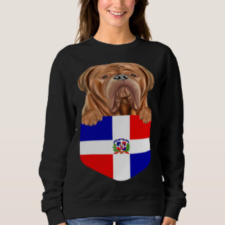Dominican Republic Flag Dogues de Bordeaux Dog In  Trui
