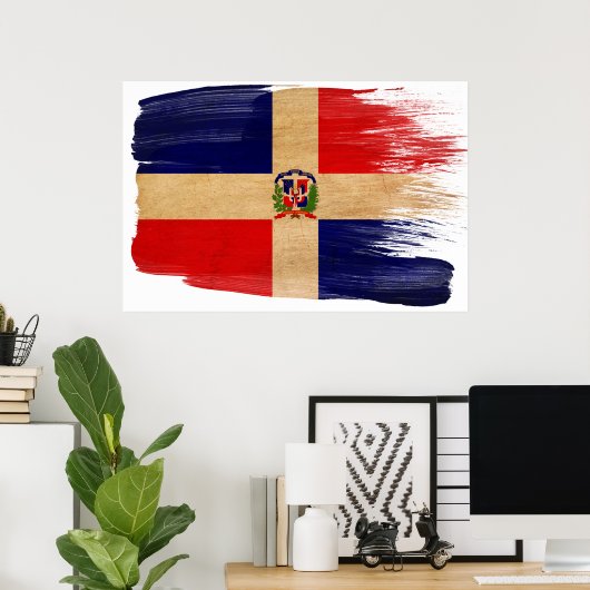 Dominican Republic Flag Posters (Bureau à domicile)